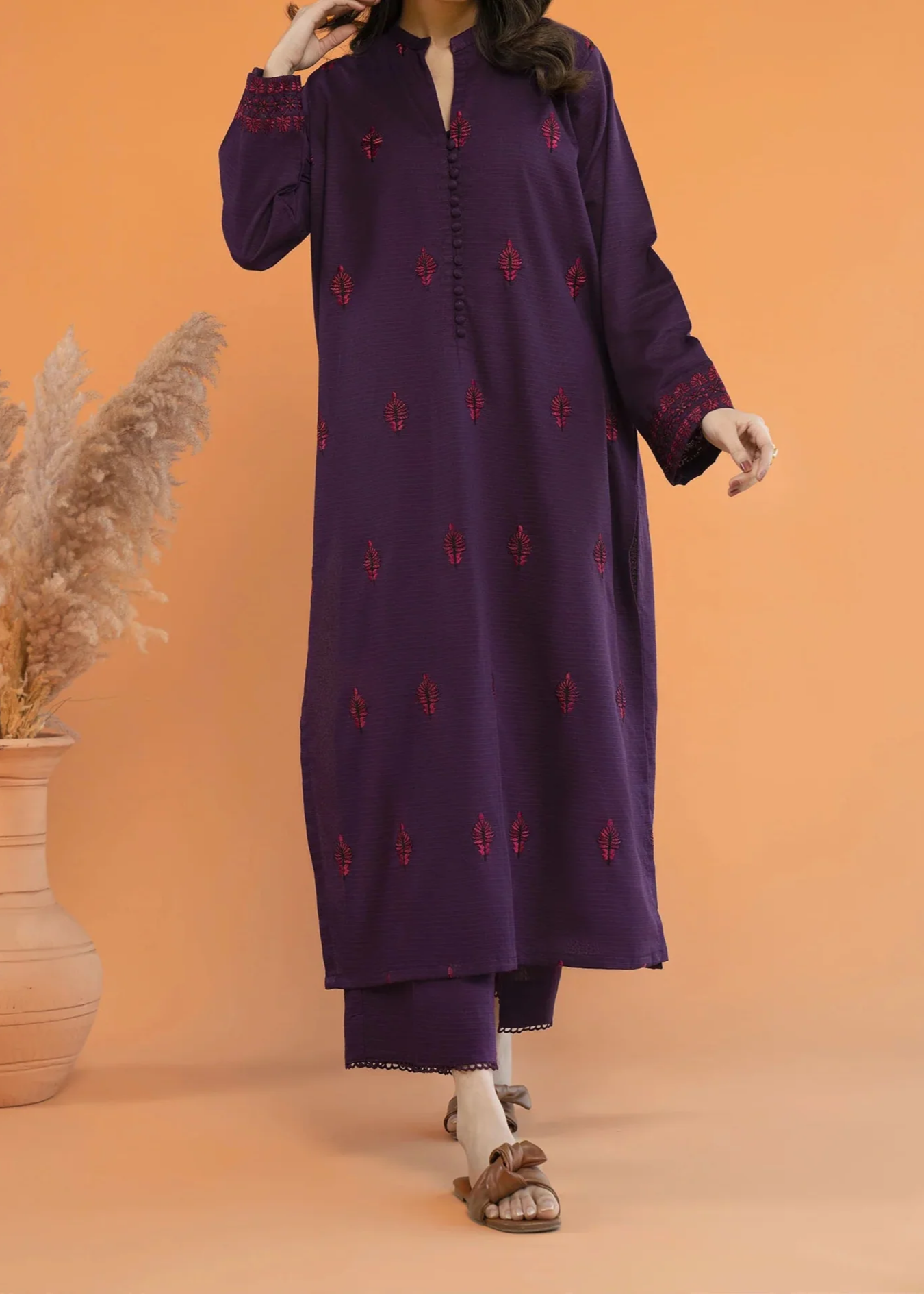 Grace W711-Embroidered 2pc Marina Dress