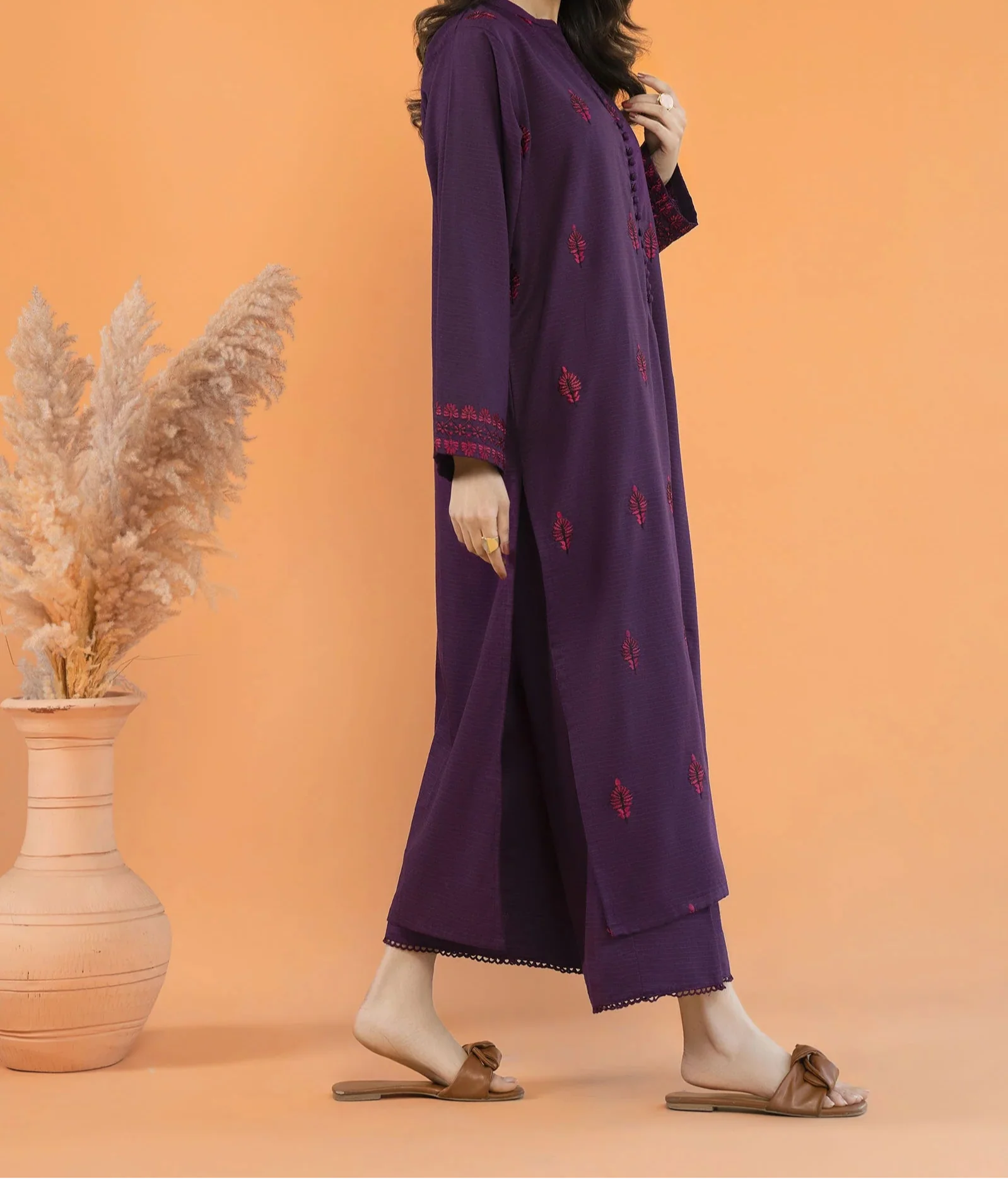 Grace W711-Embroidered 2pc Marina Dress