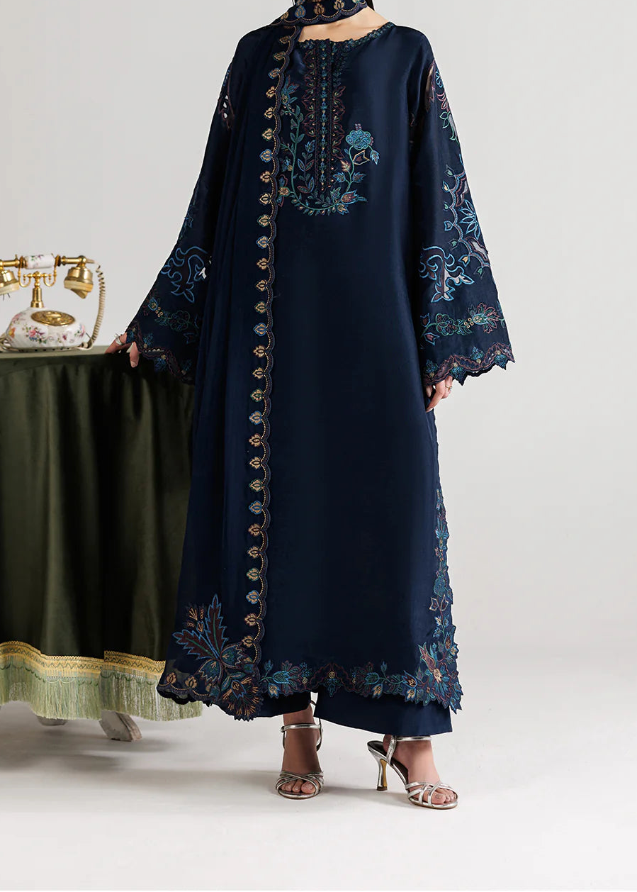 Grace S1474 - Embroidered 3pc Lawn Dress With Embroidered Chiffon Dupatta.