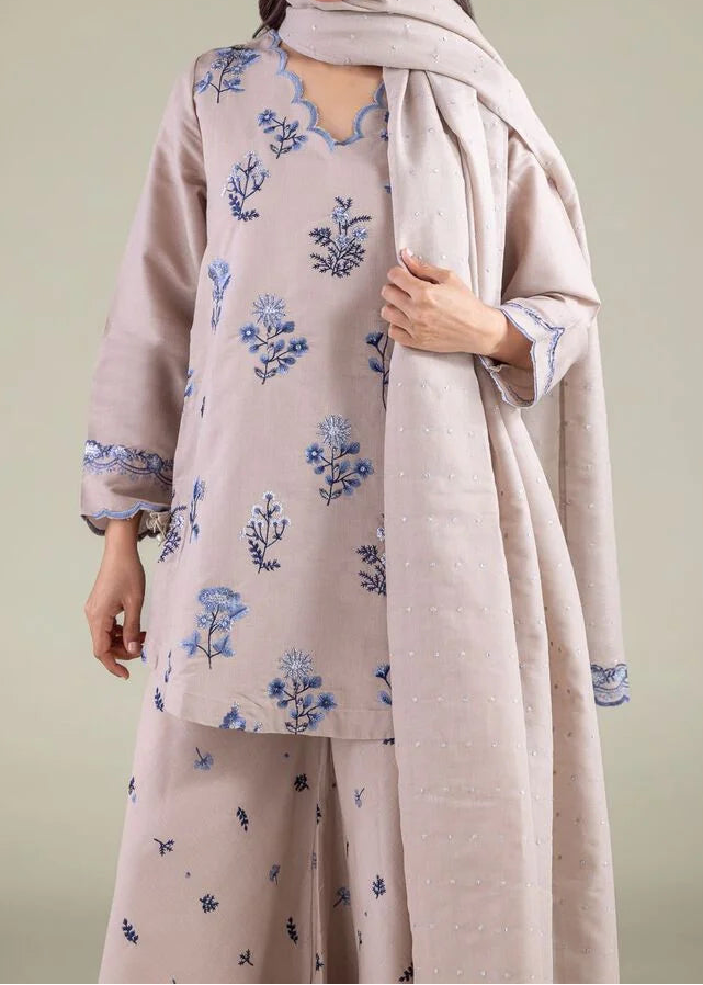 Grace S1485-Embroidered 3pc Lawn Dress With Printed Lawn Dupatta.
