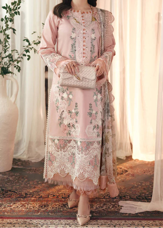 Grace S1455-Embroidered 3pc CHIKANKARI Lawn Dress With Printed Lawn Dupatta