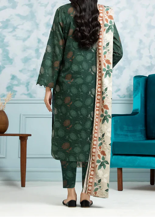 Grace Z-(S1385 )- Stitched Digital Printed 3pc Lawn Dress With Printed Lawn Dupatta.