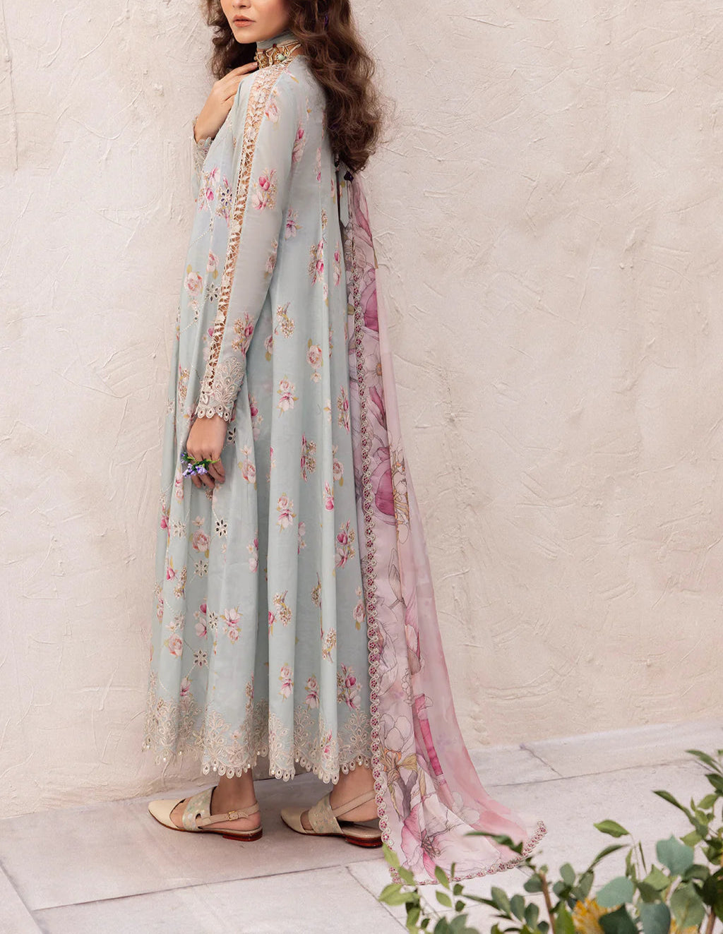 Grace S983-Digital Printed 3pc Lawn Dress with Digital Printed Lawn Dupatta.