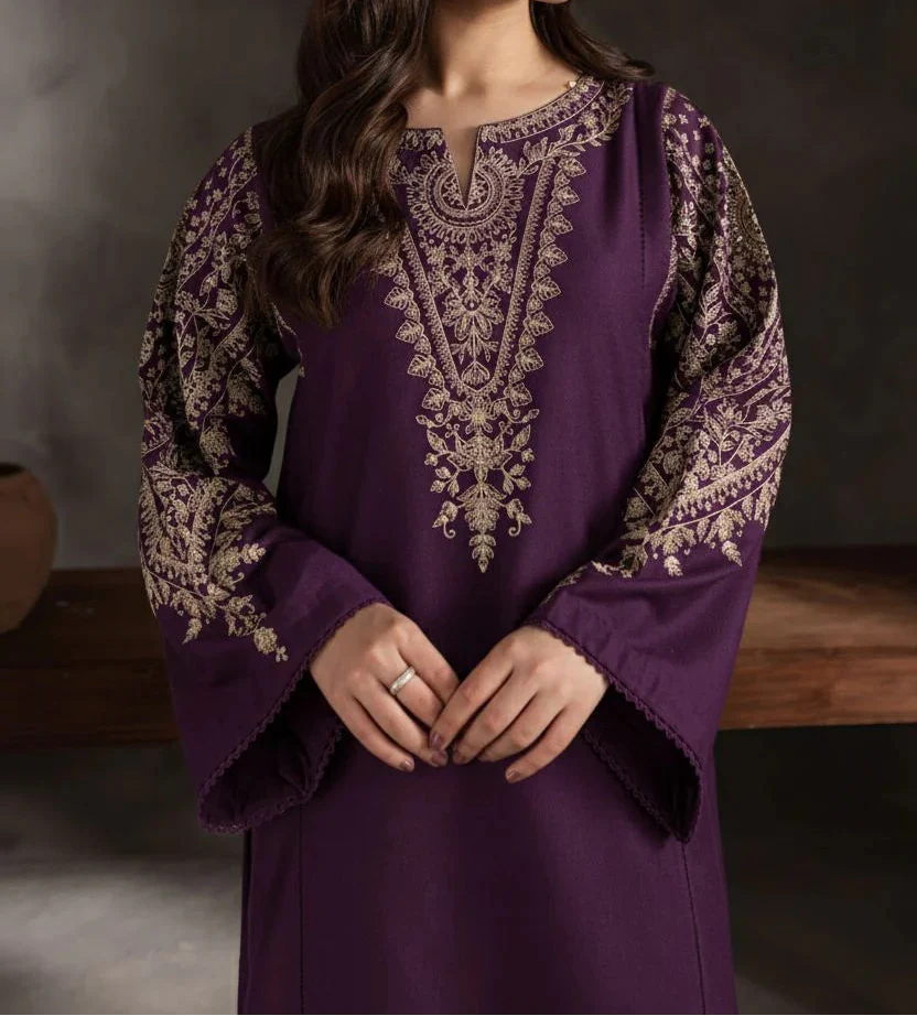 Grace Z-(S1371 ) - Stitched Embroidered 2pc lawn dress.