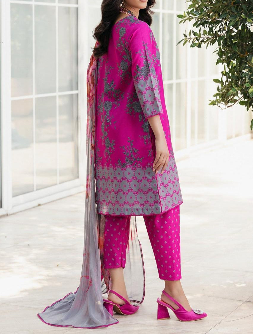 Grace S920-Digital Printed 3pc Lawn Dress with Digital Printed Lawn Dupatta.