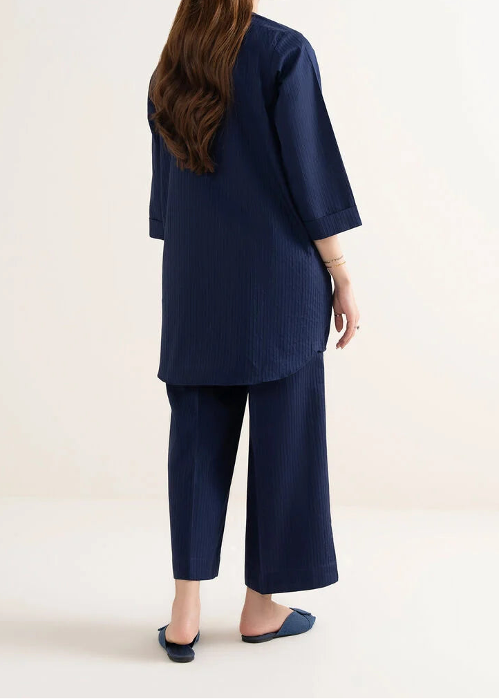 C-S 037- STITCHED 2PC DHANAK CO-ORD SET.