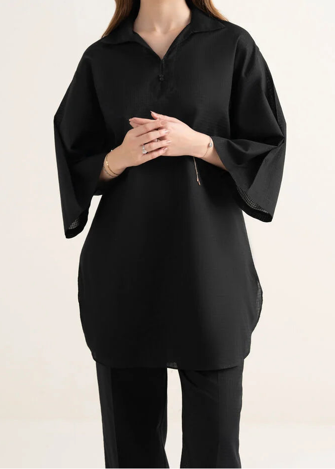 C-S 036- STITCHED 2PC DHANAK CO-ORD SET.