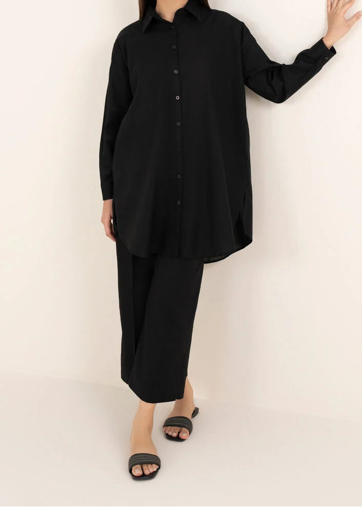 C-S 011- STITCHED 2PC DHANAK CO-ORD SET.