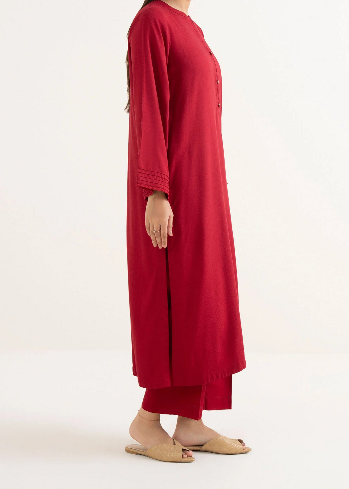 C-S 008- STITCHED 2PC DHANAK CO-ORD SET.