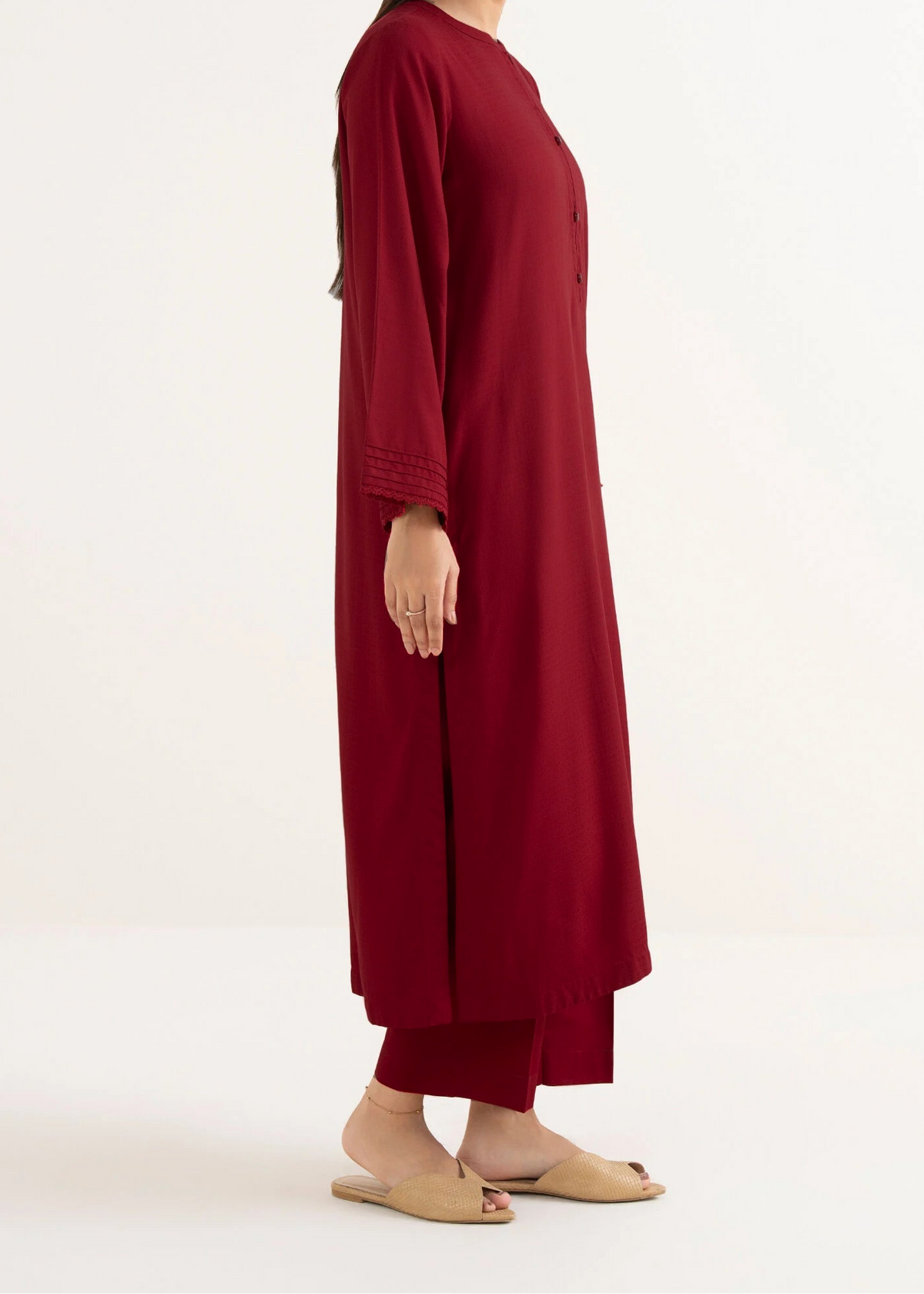 C-S 031- STITCHED 2PC DHANAK CO-ORD SET.