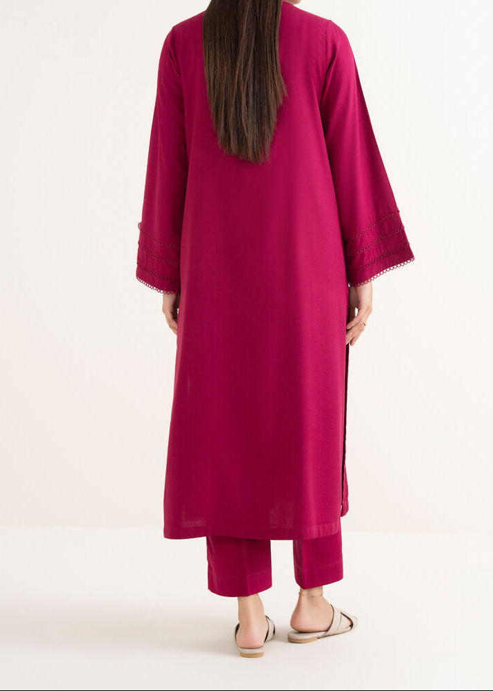 C-S 003- STITCHED 2PC DHANAK CO-ORD SET.