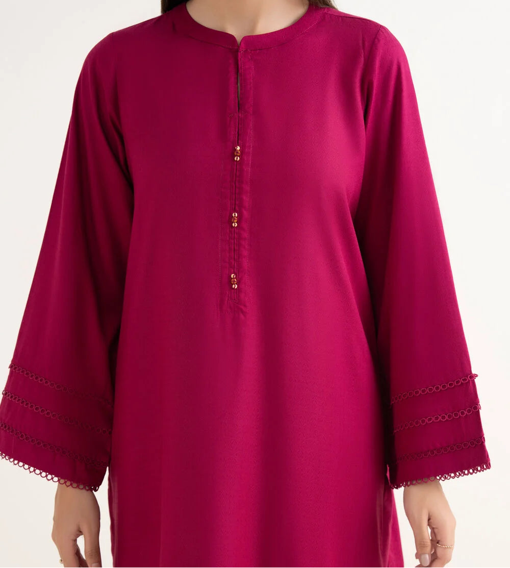 C-S 003- STITCHED 2PC DHANAK CO-ORD SET.