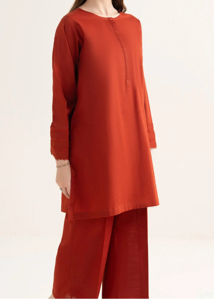 C-S 014- STITCHED 2PC DHANAK CO-ORD SET.