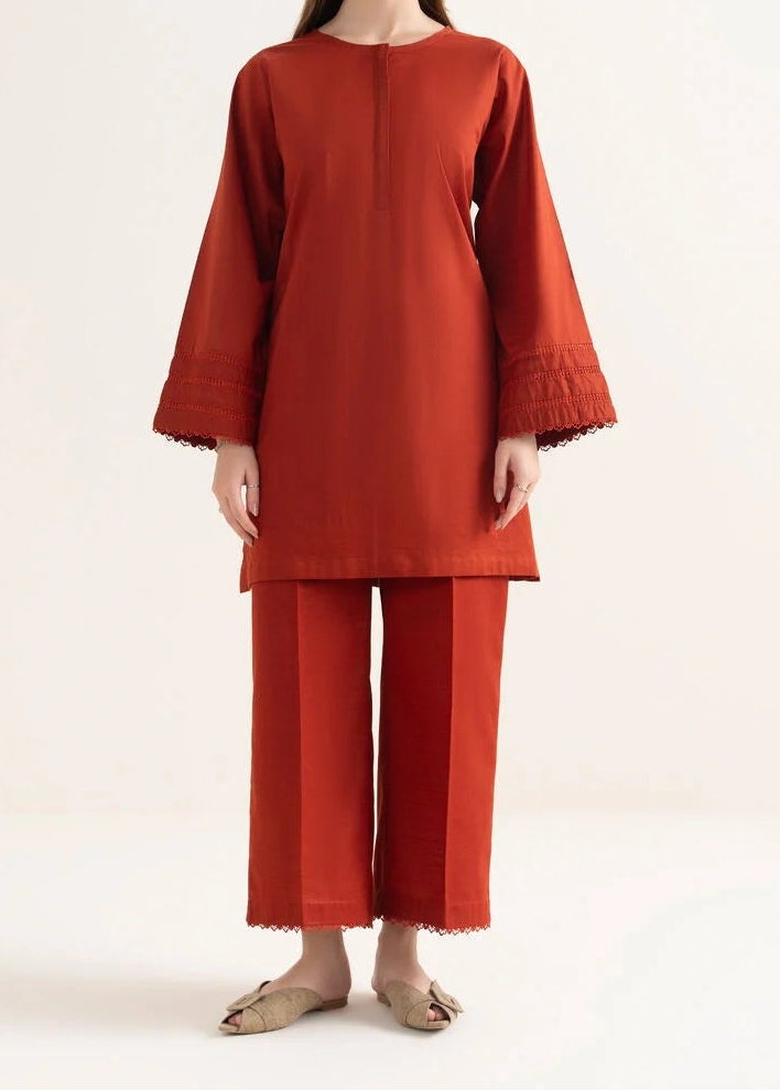 C-S 014- STITCHED 2PC DHANAK CO-ORD SET.