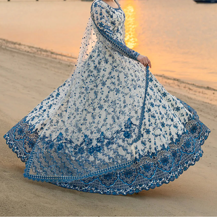 Grace S1493-Embroidered 3pc Lawn Dress With Printed Lawn Dupatta.