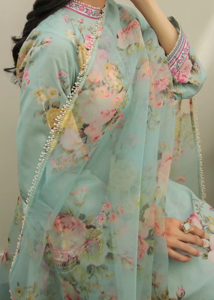 Grace W874 - Digital Printed 3pc Karandi Dress With Digital Printed Karandi Shawl.