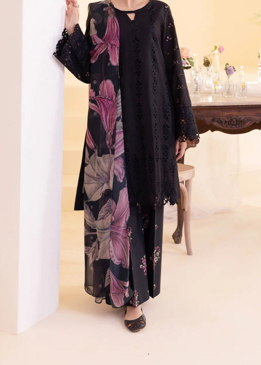 Grace S1220-Embroidered 3pc CHIKANKARI Lawn Dress With Printed Munar Dupatta.