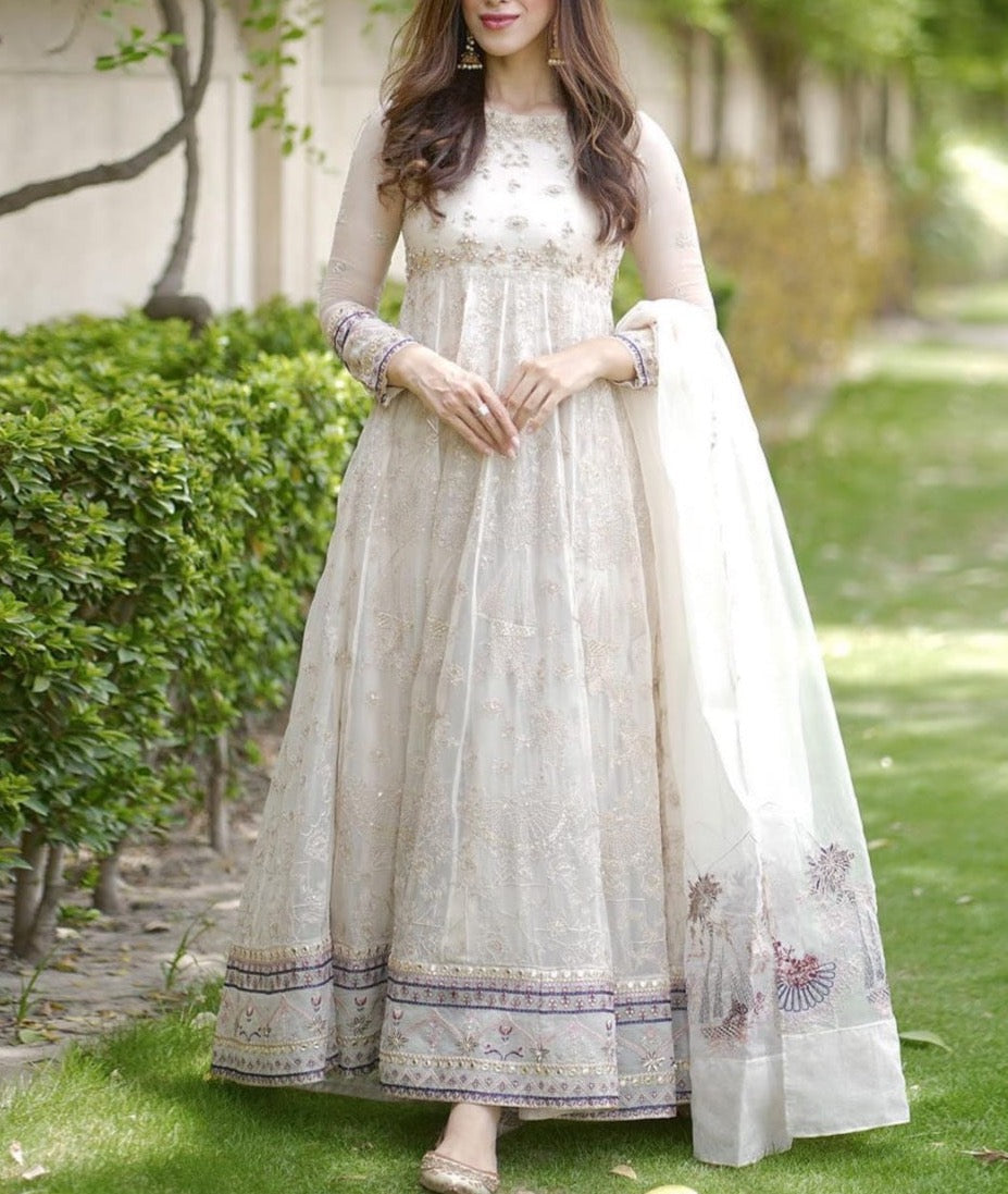 Grace S403 -Embroidered 3pc organza dress with embroidered organza dup - gracestore.pk Grace S403 -Embroidered 3pc organza dress with embroidered organza dup - gracestore.pk