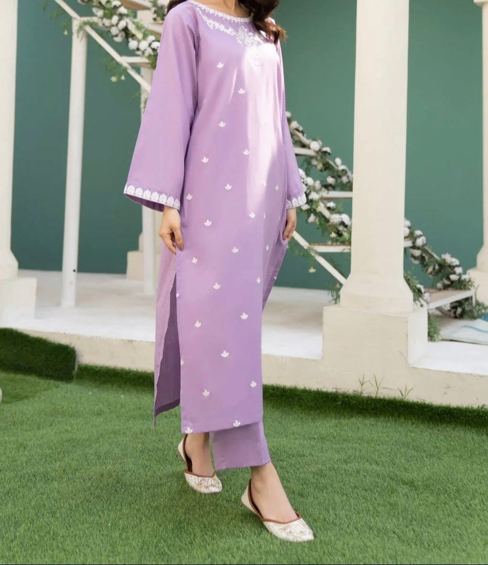 Grace S1255-Embroidered 2pc Lawn Dress