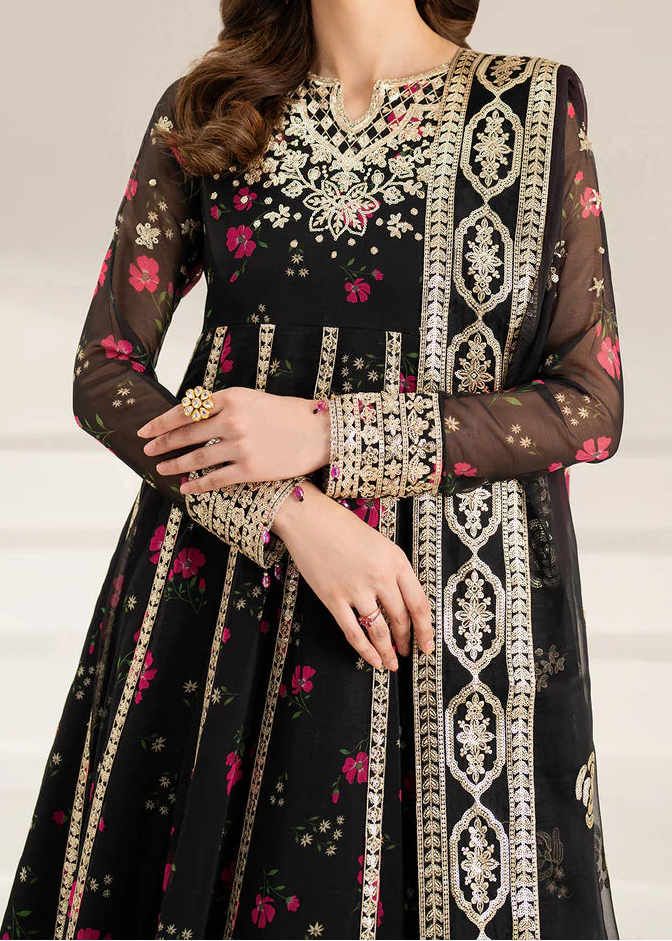 Grace S1337 - Printed & Embroidered 3pc Lawn Dress With Embroidered Chiffon Dupatta.