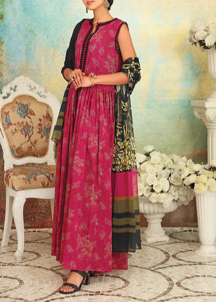 Grace S1048-Digital Printed 3pc Lawn Dress with Digital Printed Lawn Dupatta.