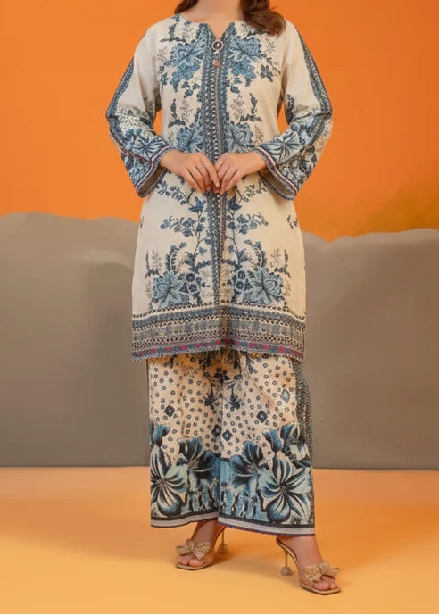 Grace W968- Digital Printed 2pc Karandi Dress.