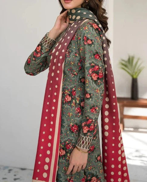 Grace S581-Printed 3pc Lawn dress with Printed lawn dupatta.