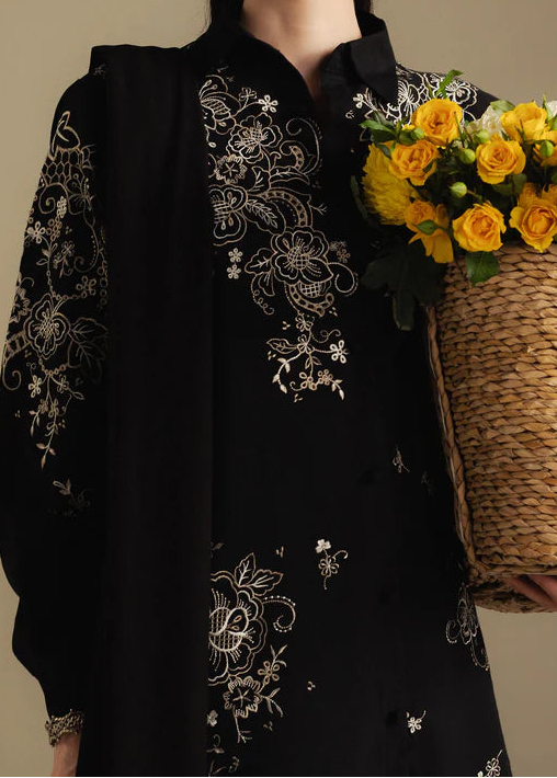 Grace W929-Embroidered 3pc Marina Dress With Embroidered Marina Shawl.