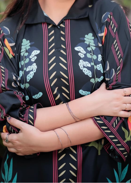 Grace W968- Digital Printed 2pc Karandi Dress.