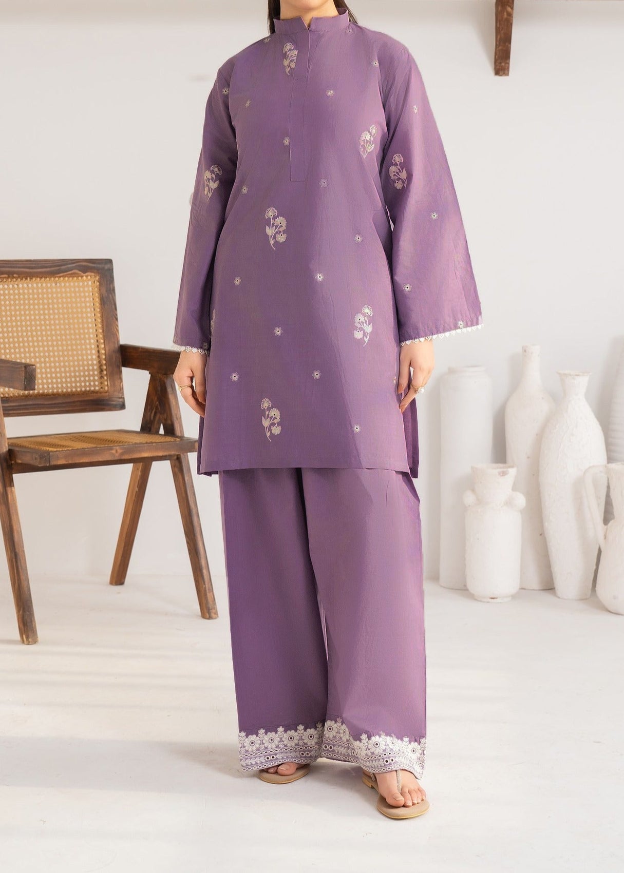 Grace W760 - Embroidered 2pc marina dress