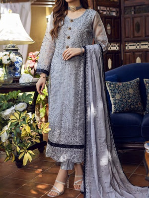 Gul-E-Bulbul – Embroidered Silk Net Unstitched 3Pc Suit