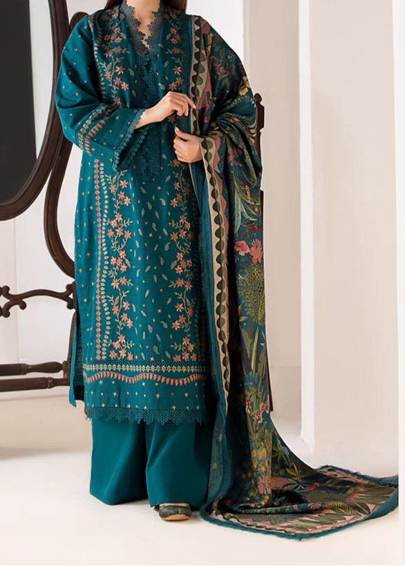 Grace S1404 - Embroidered 3pc Lawn Dress With Printed Lawn Dupatta.