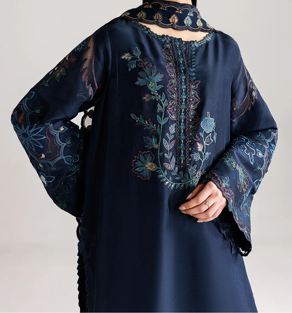 Grace S1474 - Embroidered 3pc Lawn Dress With Embroidered Chiffon Dupatta.
