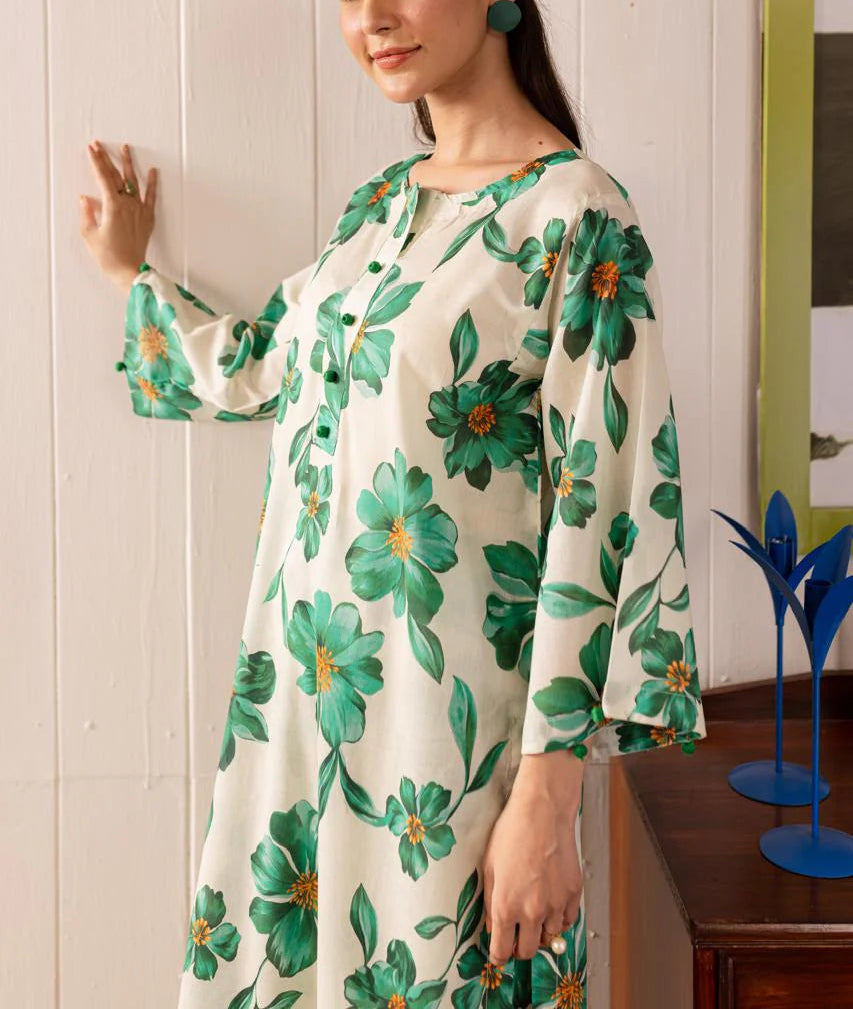 Grace W610-Printed 2pc Karandi Dress