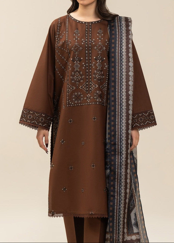 Grace S1368 - Embroidered 3pc Lawn Dress With Printed Lawn Dupatta.