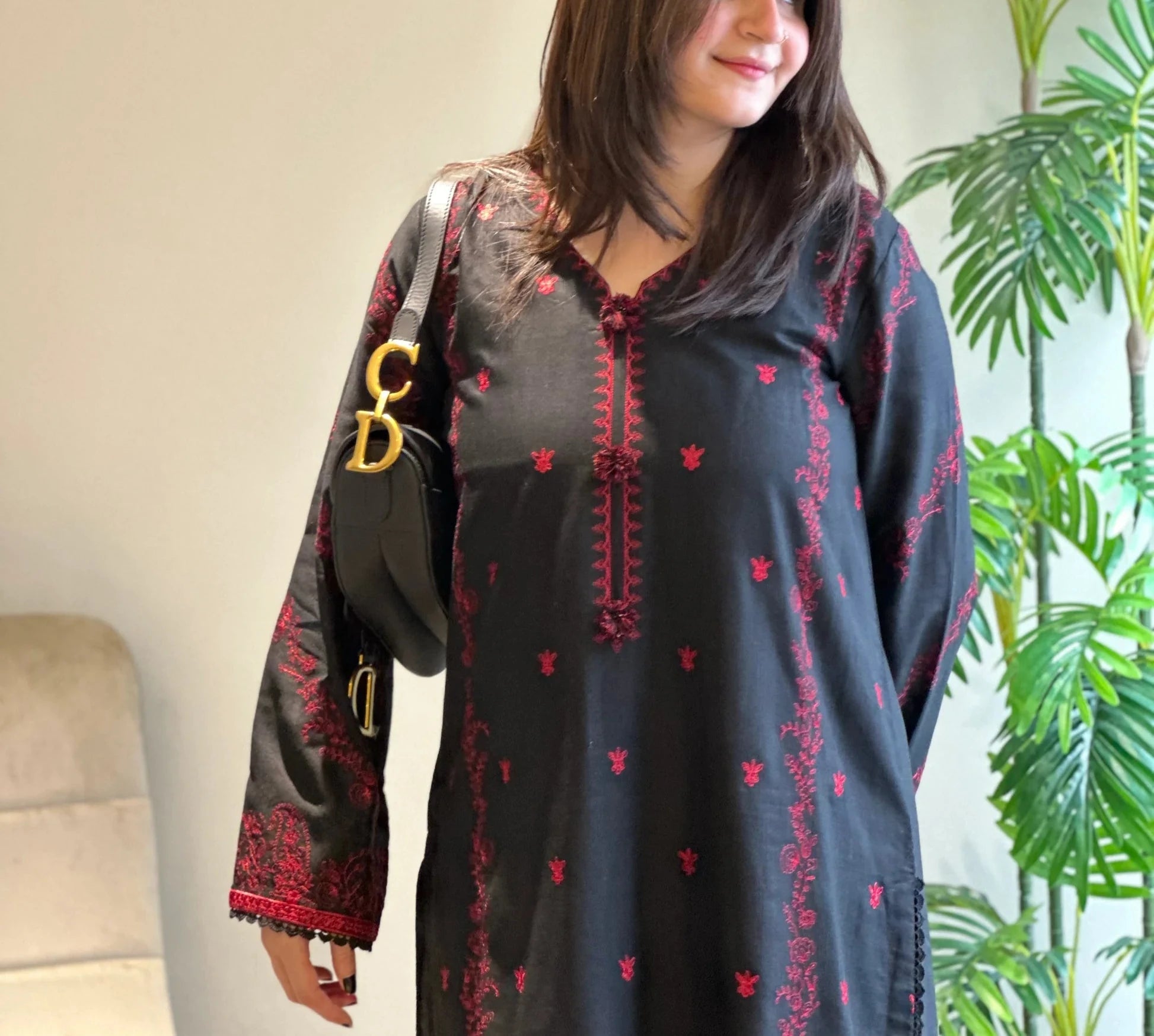 Grace S1194-Embroidered 2pc Lawn Dress