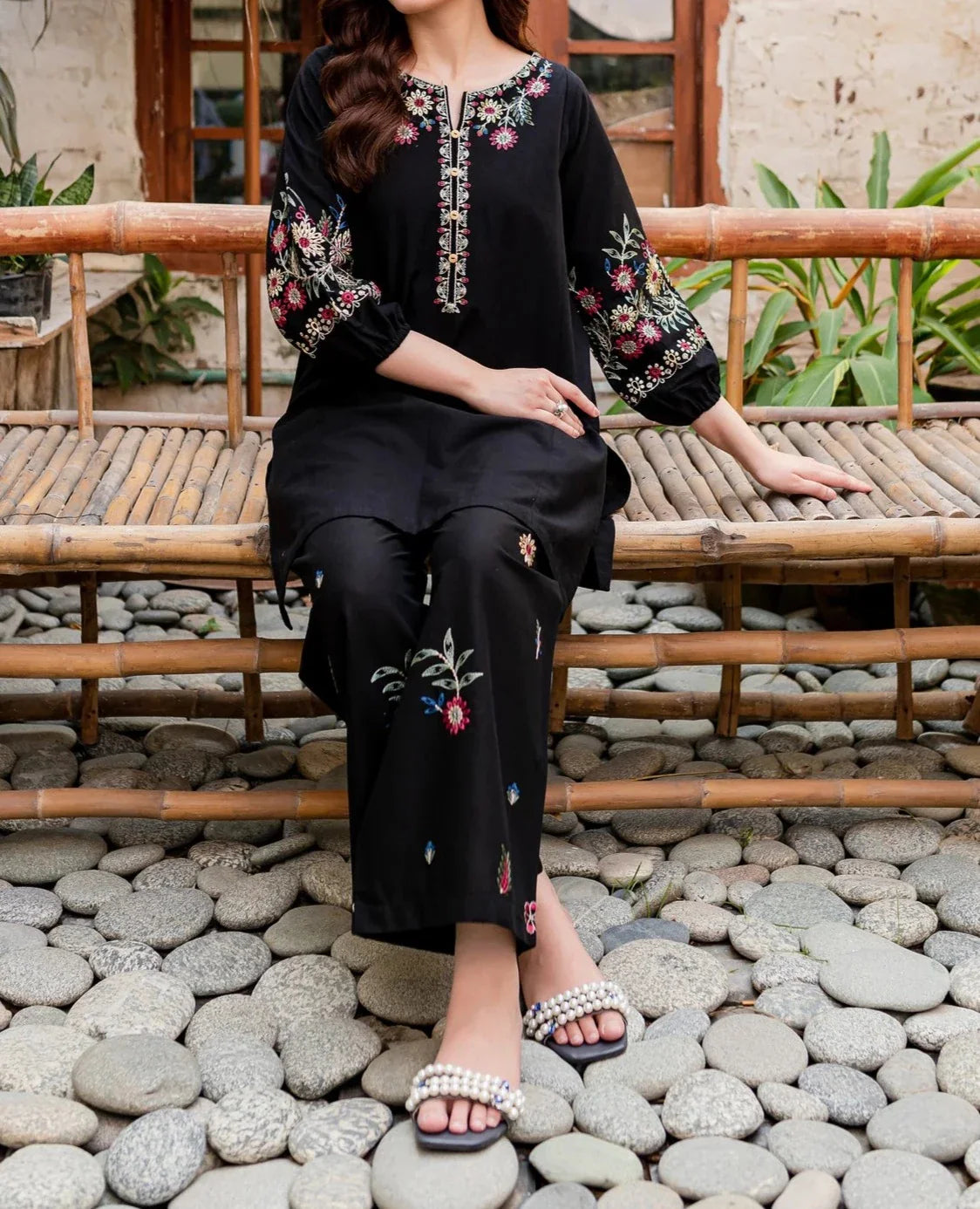 Grace Z125- Stitched Embroidered 2pc lawn dress.