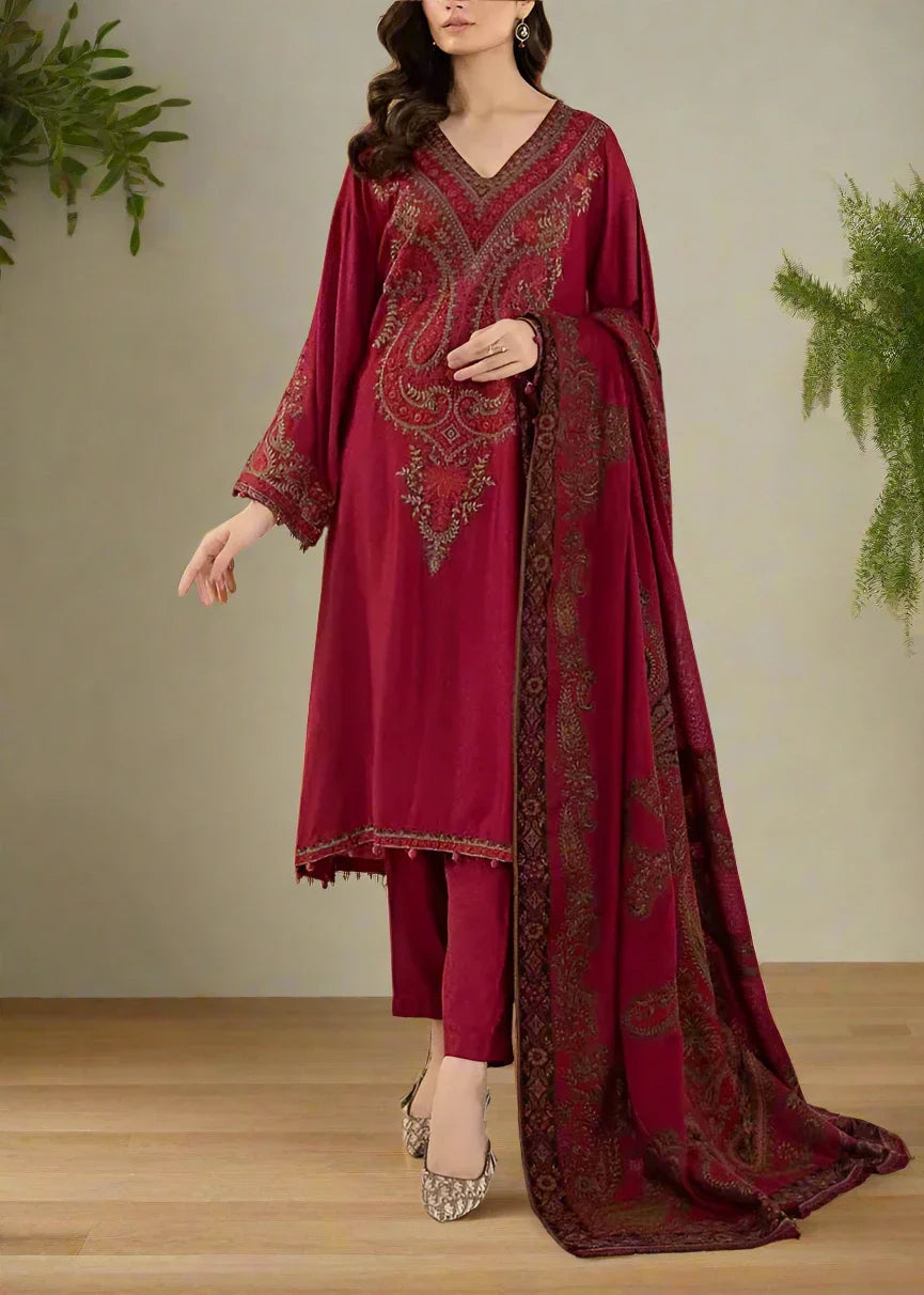 Grace S900-Embroidered 3pc Lawn Dress with Printed Munar Dupatta.