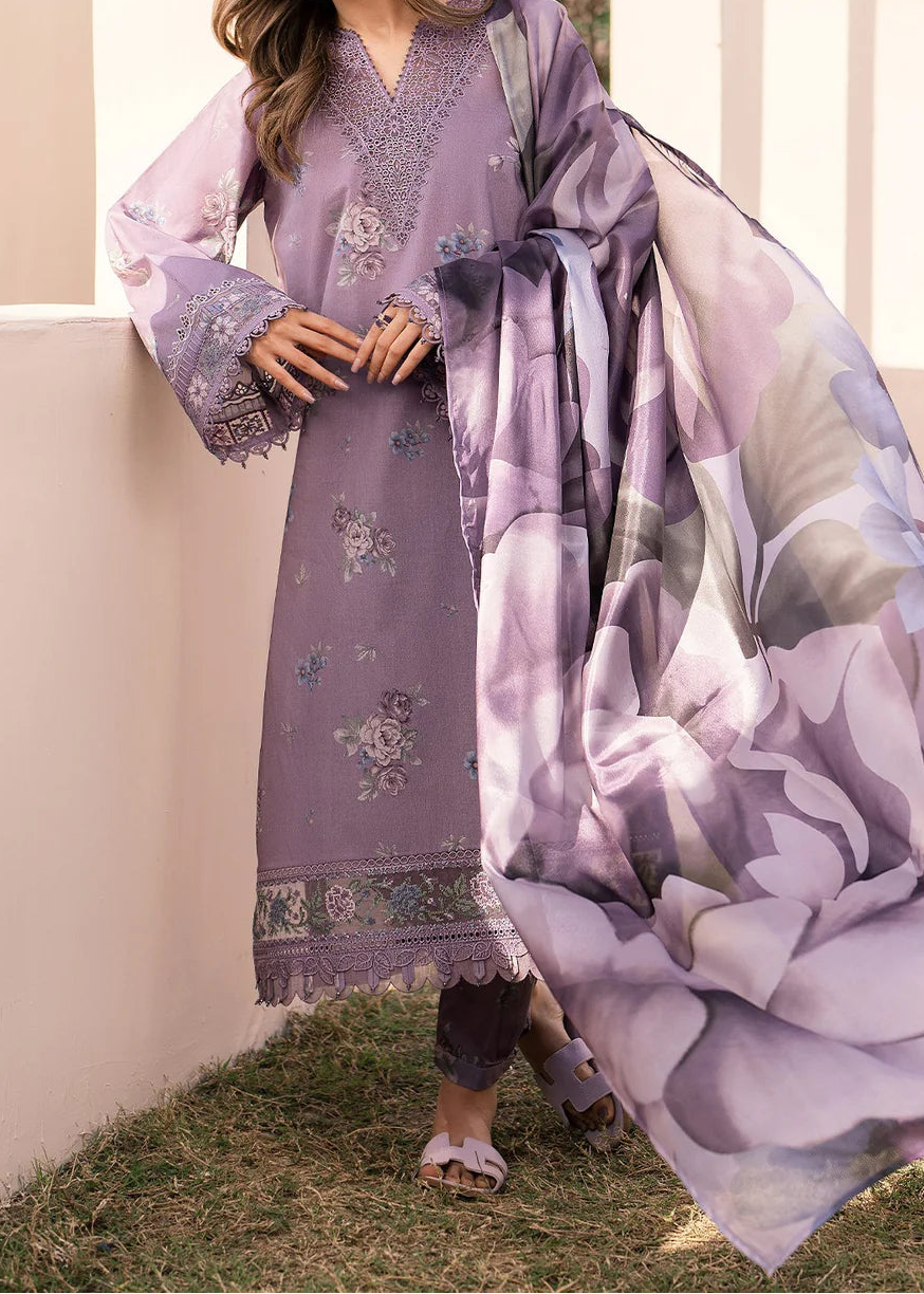 Grace W809 - Digital Printed 3pc Karandi Dress With Digital Printed Karandi Shawl.
