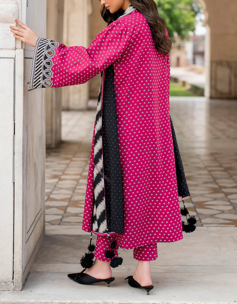 Grace S1003-Digital Printed 3pc swiss Lawn Dress with Printed Munar Dupatta.