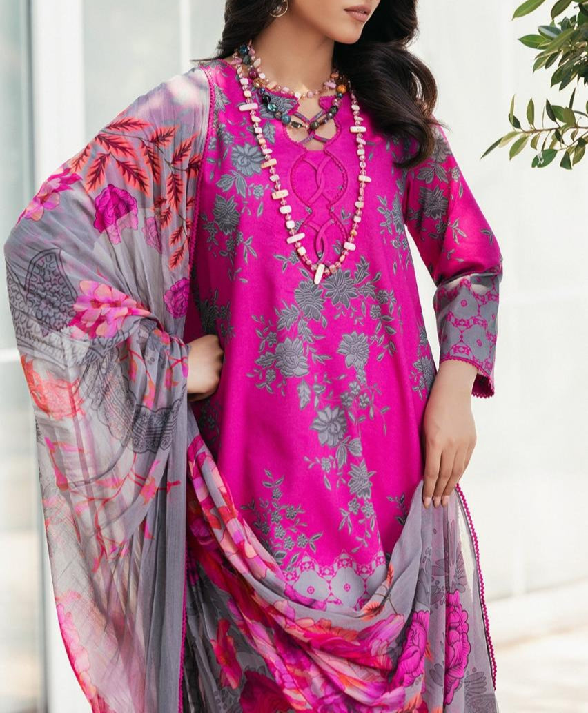 Grace S920-Digital Printed 3pc Lawn Dress with Digital Printed Lawn Dupatta.