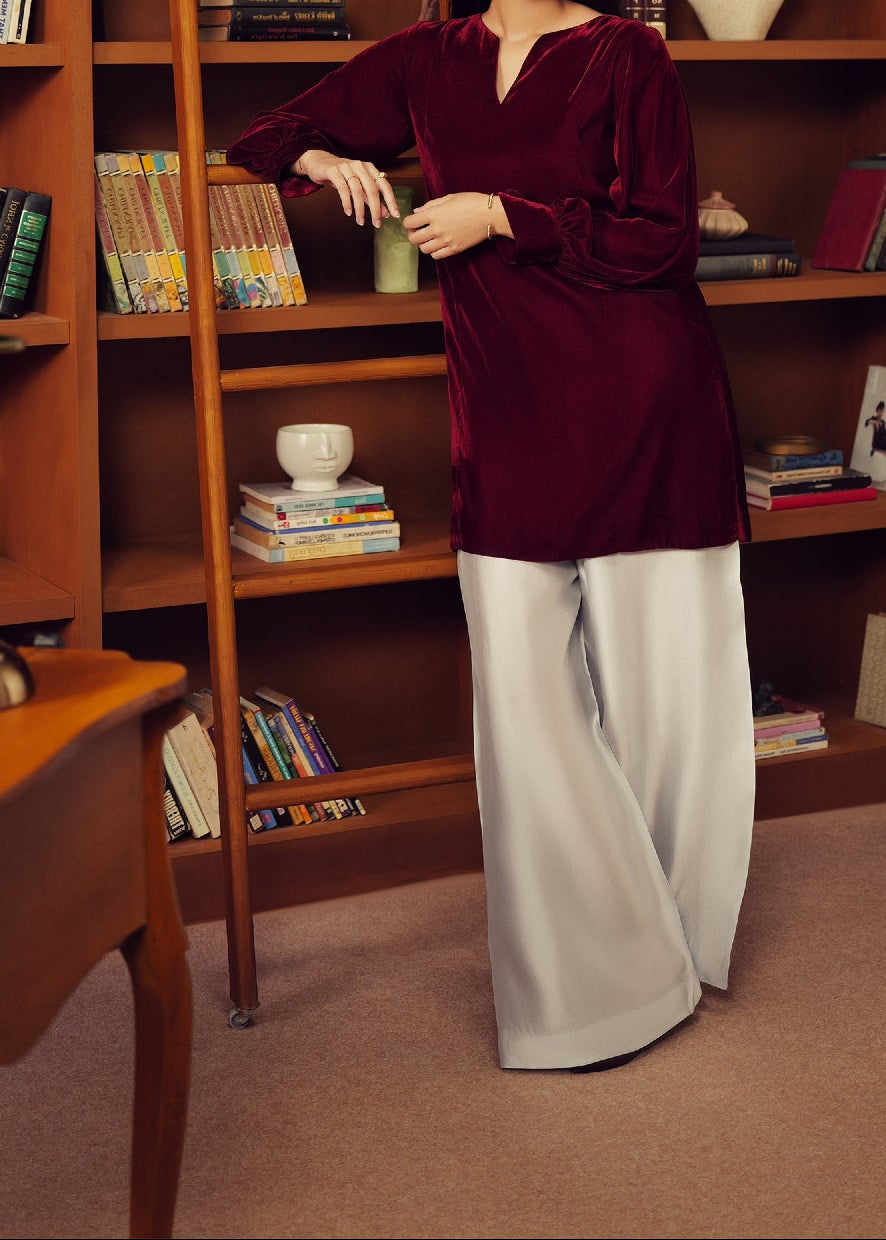 Grace W1121-Dyed 2pc Velvet Dress.