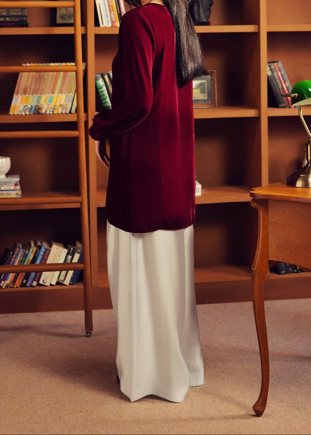 Grace W1121-Dyed 2pc Velvet Dress.