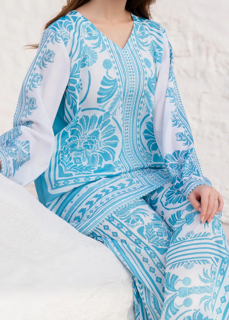 Grace W968- Digital Printed 2pc Karandi Dress.