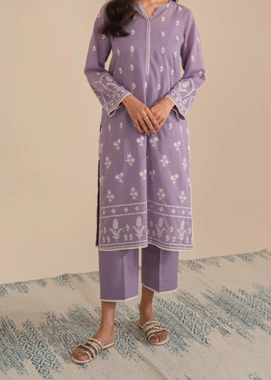 Grace W707-Embroidered 2pc Marina Dress