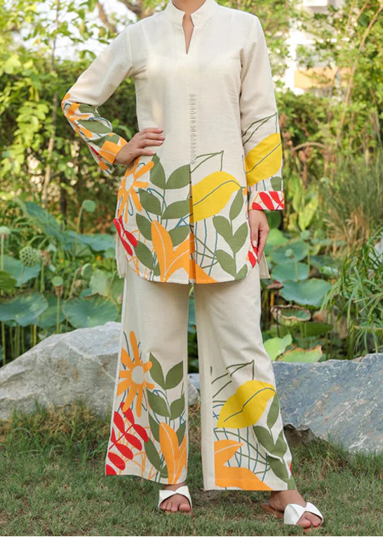 Grace W968- Digital Printed 2pc Karandi Dress.