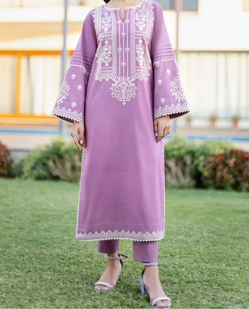 Grace Z(S533)- Stitched Embroidered 2pc lawn dress