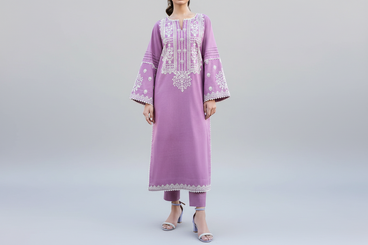 Grace W409-Embroidered 2pc marina dress