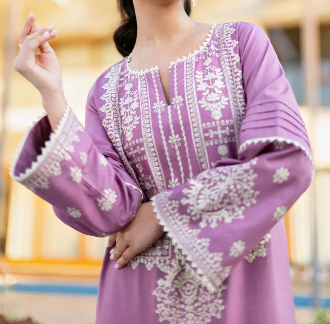 Grace S533-Embroidered 2pc lawn dress