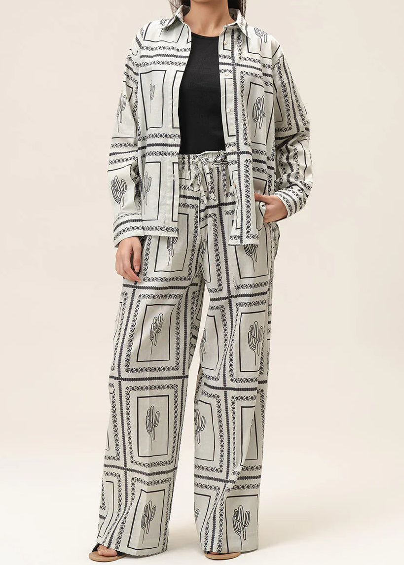 Grace W968- Digital Printed 2pc Karandi Dress.